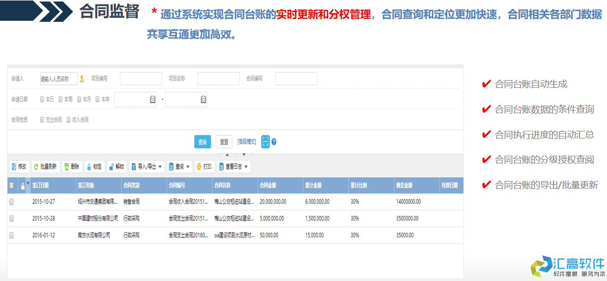 高校合同管理系统简介 高校合同管理系统简介